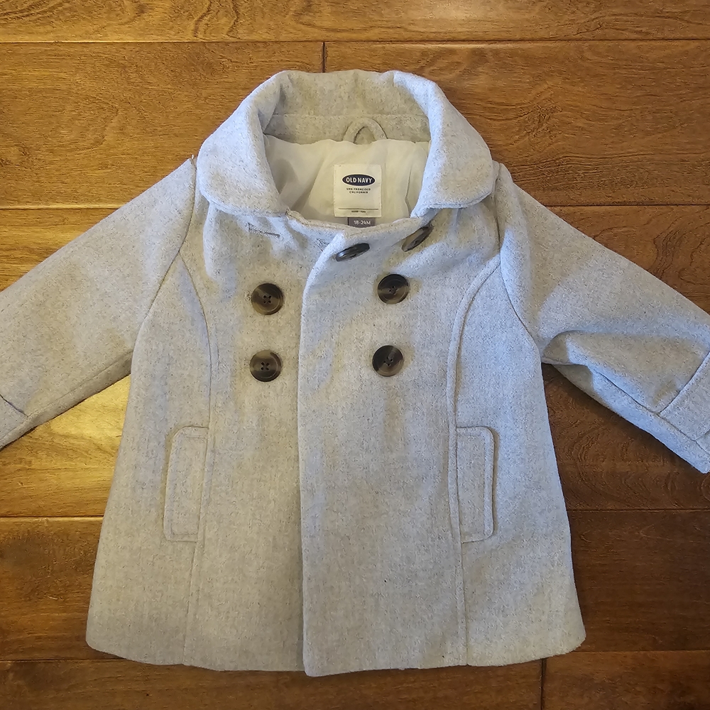 Old Navy Kids Gray Peacoat
